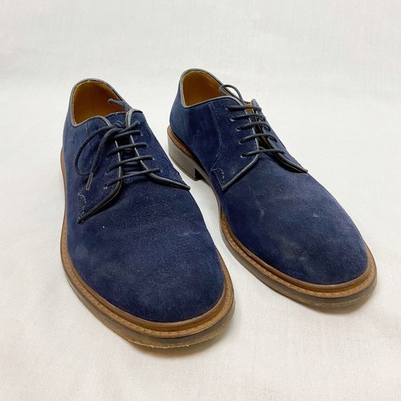 M. GEMI NAVY STRADA DERBY SUEDE SHOES~8 main image 12